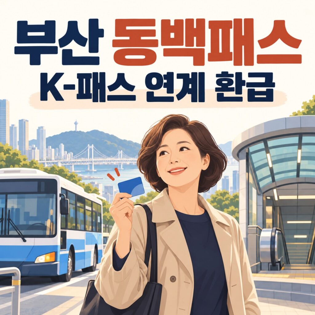 부산 동백패스 신청, K-패스 함께 가입하면 교통비 환급이 달라져요