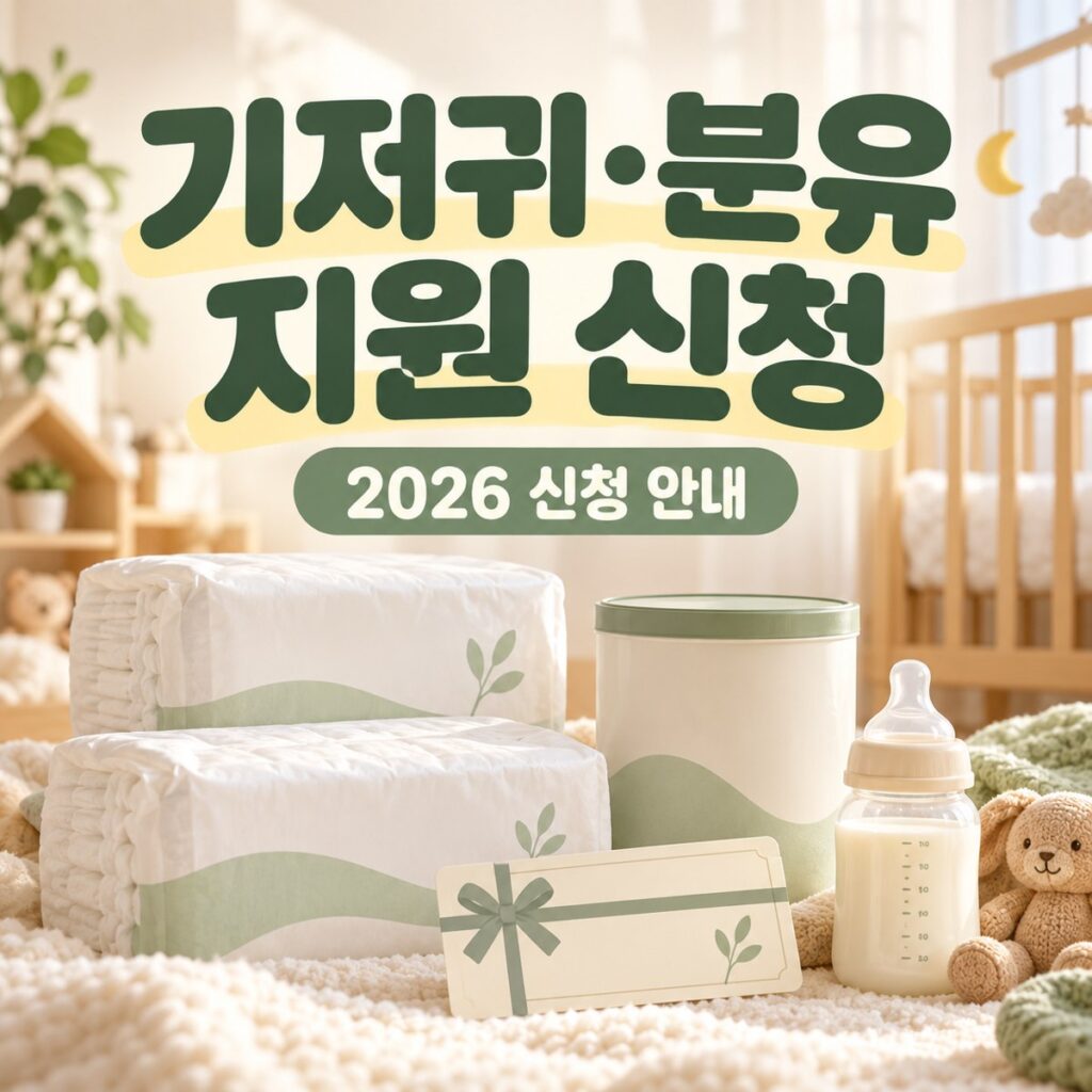 기저귀 바우처 신청, 둘째도 받을 수 있나요?
