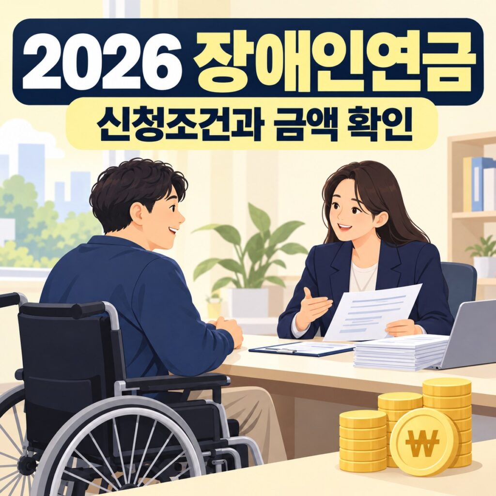 2026 장애인연금 43만9700원, 모두 받는 돈은 아닙니다