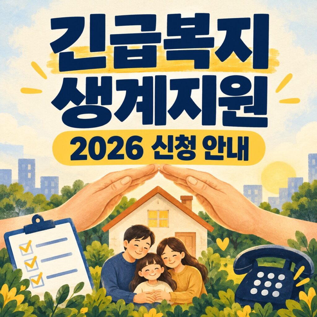 긴급복지 생계지원 2026 신청 안내