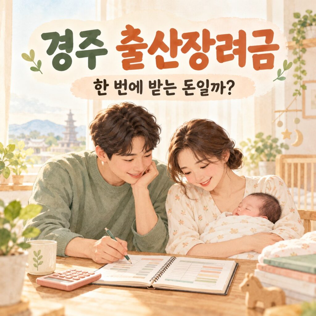 경주 출산장려금 신청, 첫째 300만원 한 번에 받을까?