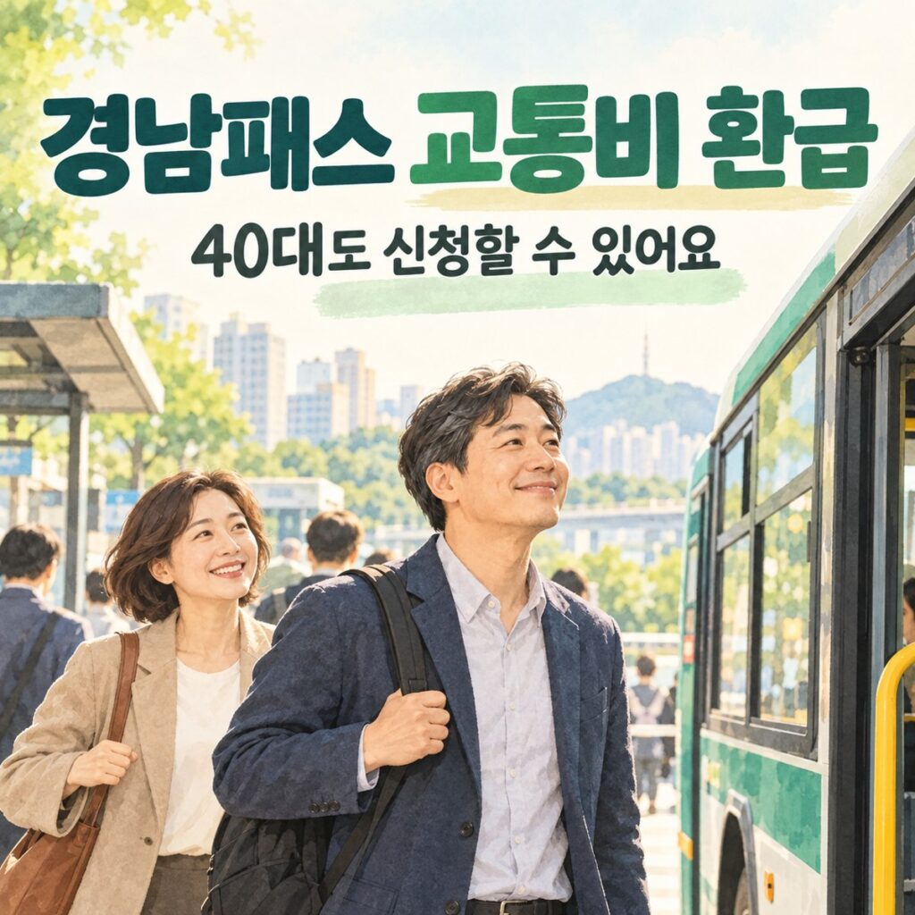 경남패스 신청, 40대 직장인도 교통비 돌려받을까?