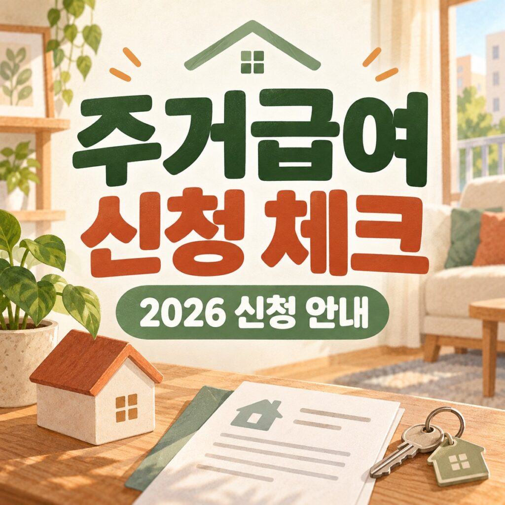 주거급여 신청 2026 신청 안내
