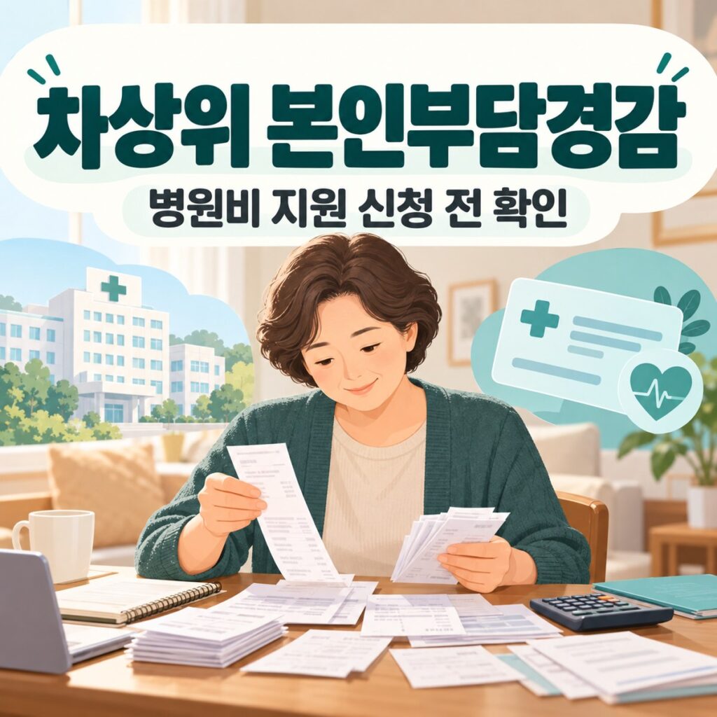 차상위 본인부담경감 신청, 확인서 있는데 병원비가 나왔다면?