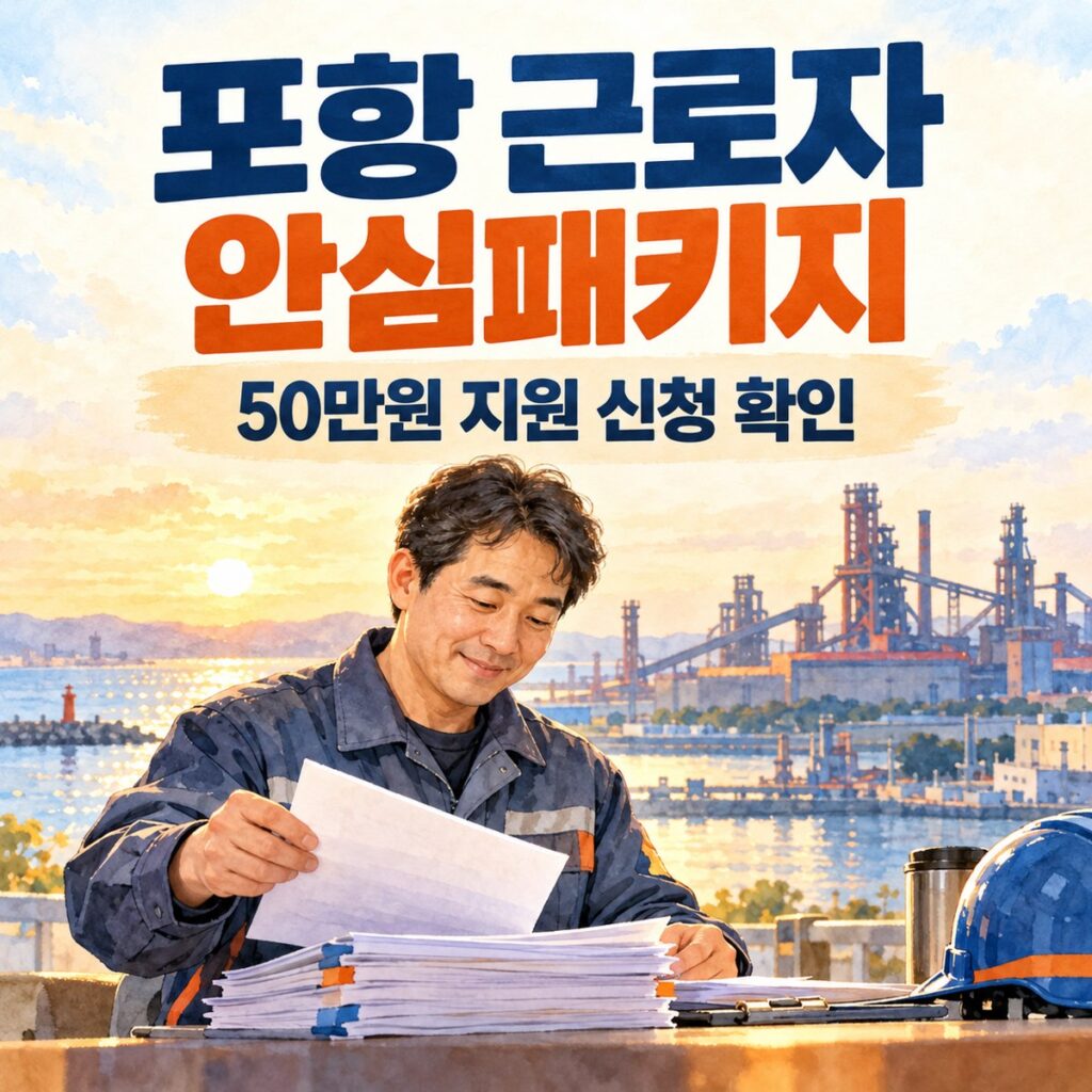 포항 근로자 안심패키지 50만원, 일용직도 신청할까?