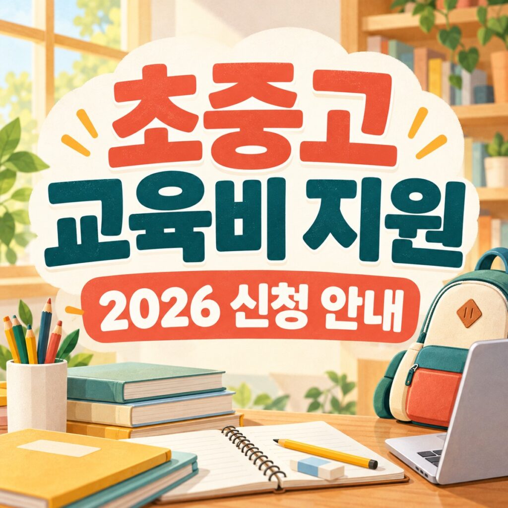 초중고 교육비 지원 2026 신청 안내