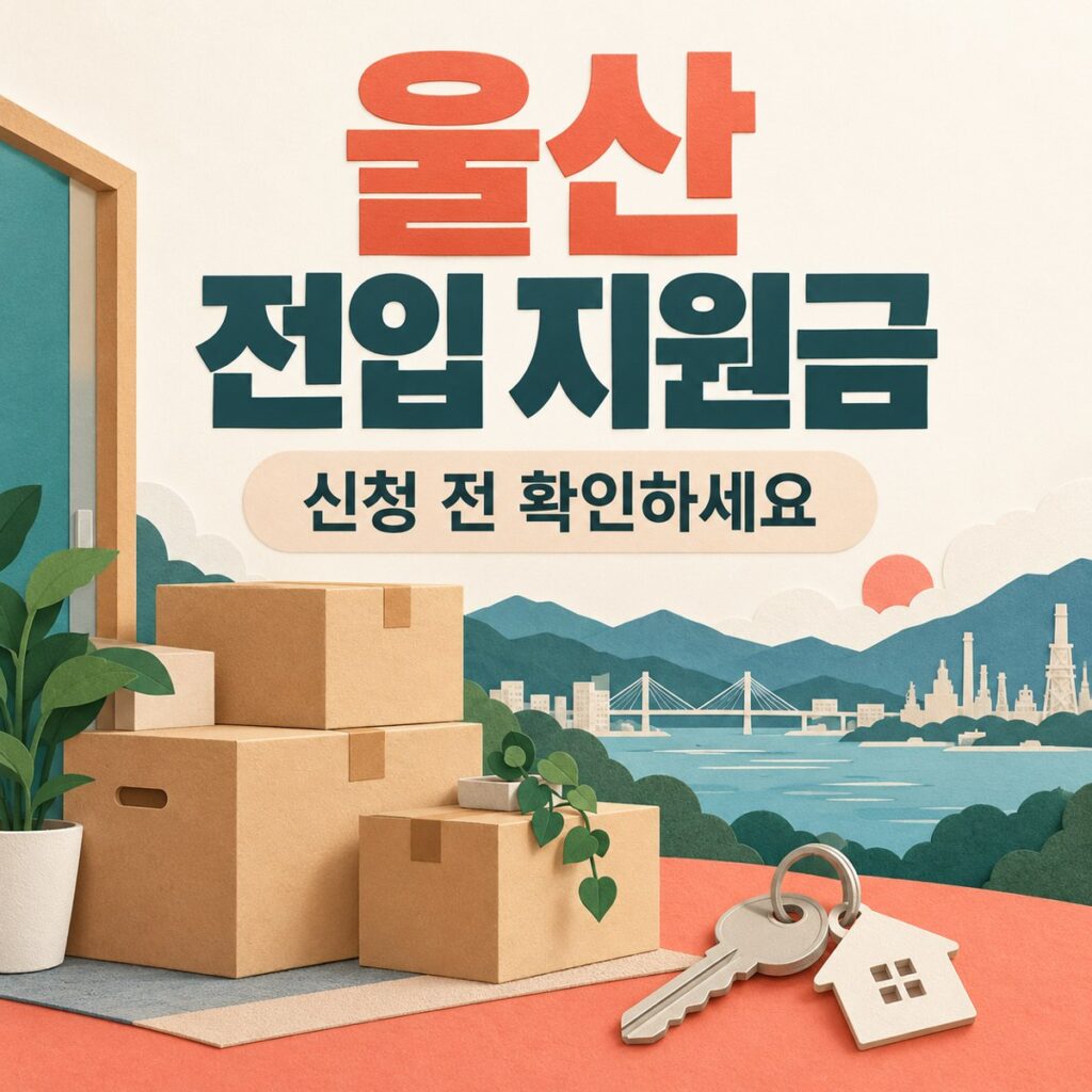 울산 전입지원금 5만원, 이사하면 다 받을까?