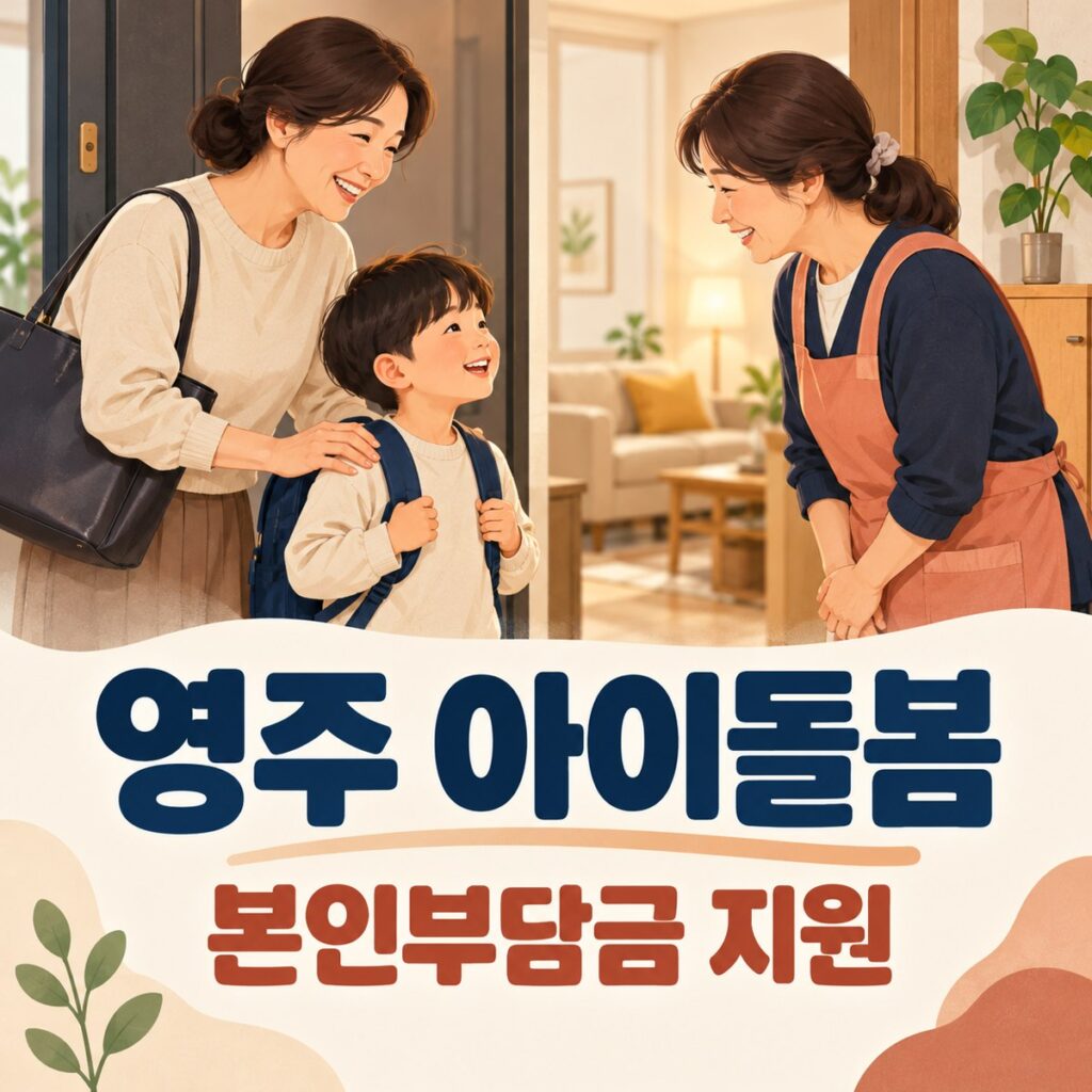 영주 아이돌봄 본인부담금 지원 안내 이미지