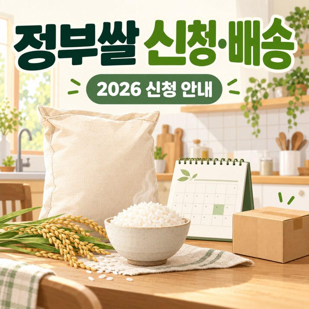 정부쌀 신청, 매달 해야 할까? 배송 확인까지